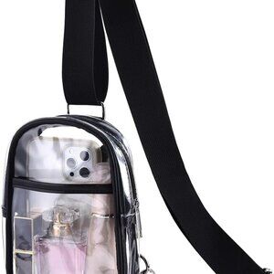 Fashionable Clear Crossbody Purse for Events - Lightweight & Waterproof, 5.9x7.8